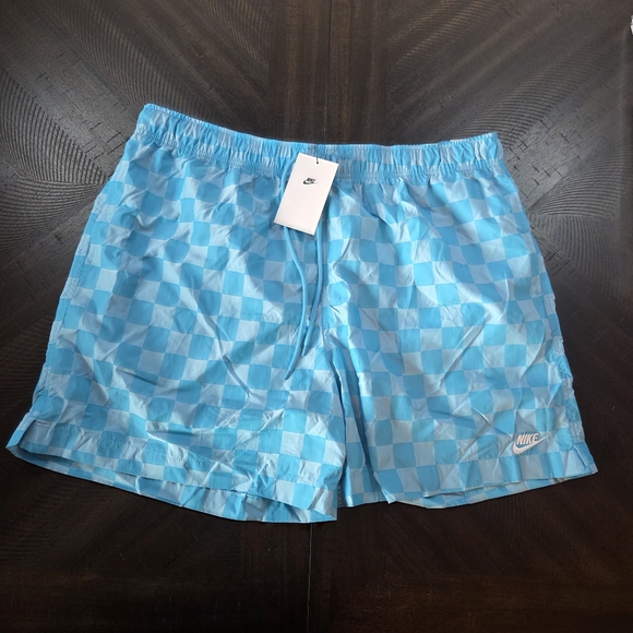 Nike Other - Nike Mens Blue Checkered Woven Shorts FN3098-447 XL - New Athletic Gym Workout